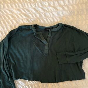 Urban Outfitters Henley Crop Top